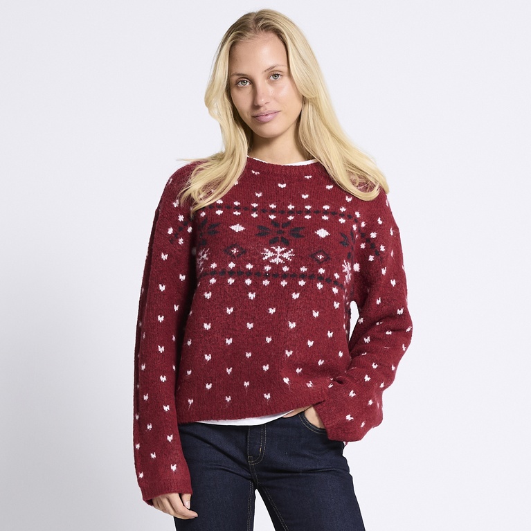 Mønsterstrikket genser "Elvie"